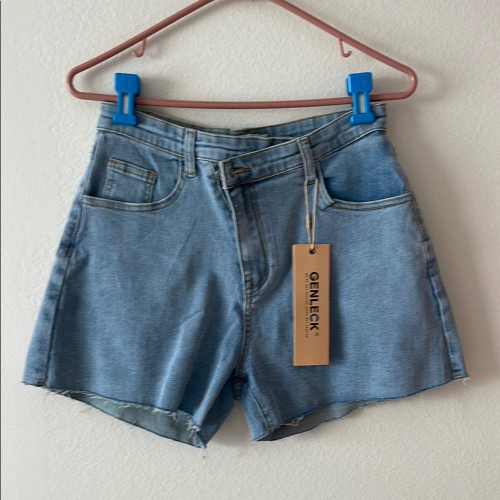 Genleck High-Waisted Jean Shorts